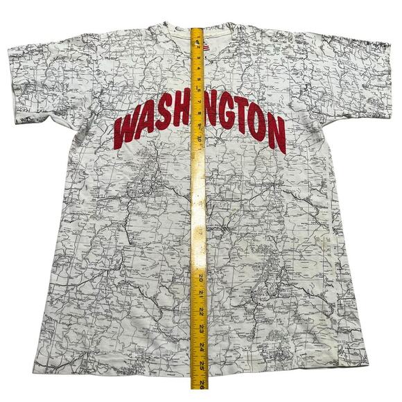Vintage 90’s Fruit of The Loom Washington State‎ Single Stitch Tee / T-Shirt - M - Picture 4 of 5